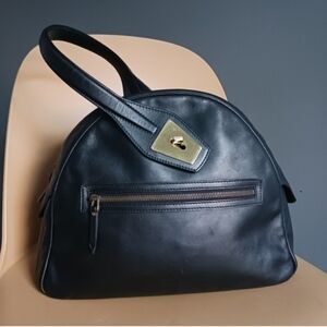 Gucci Black Leather Satchel, Handbag